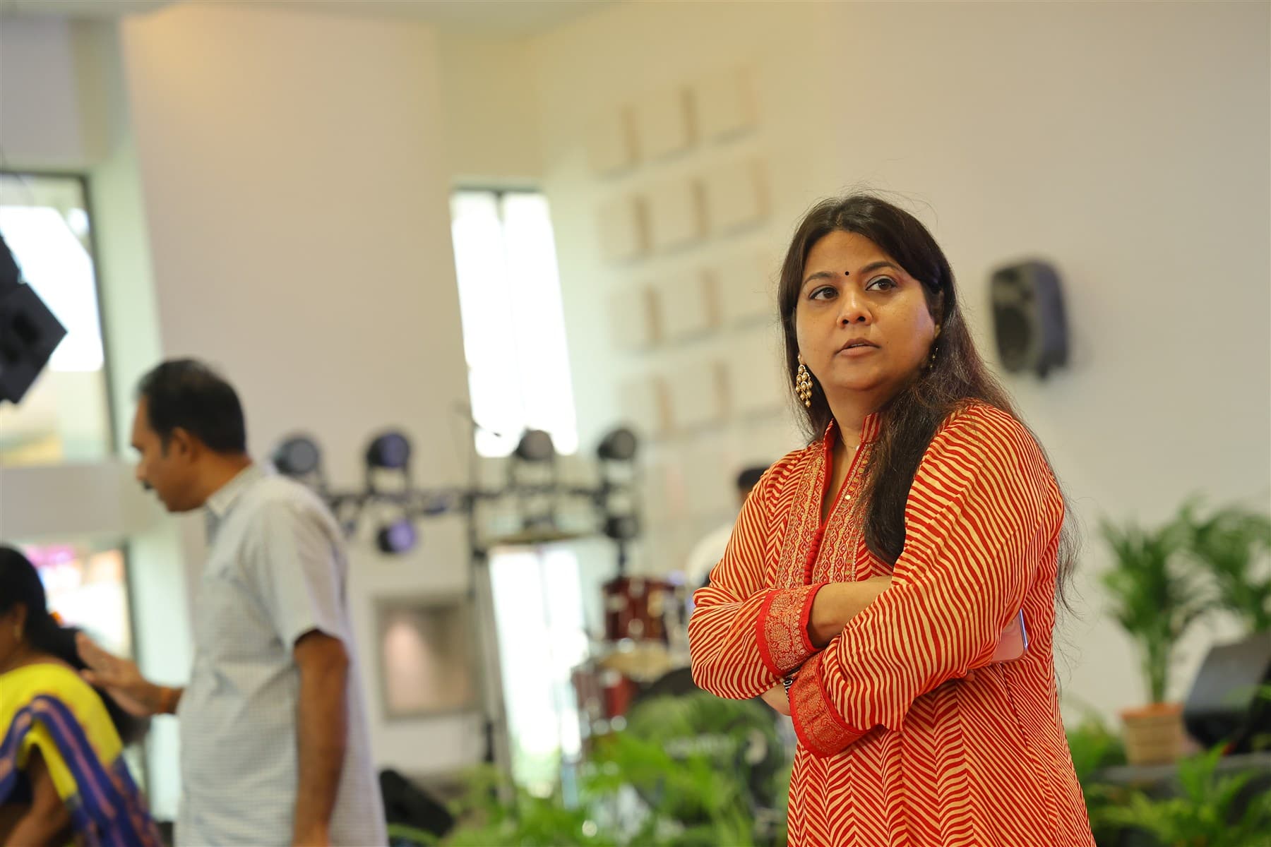Pushpavalli at an education programme.